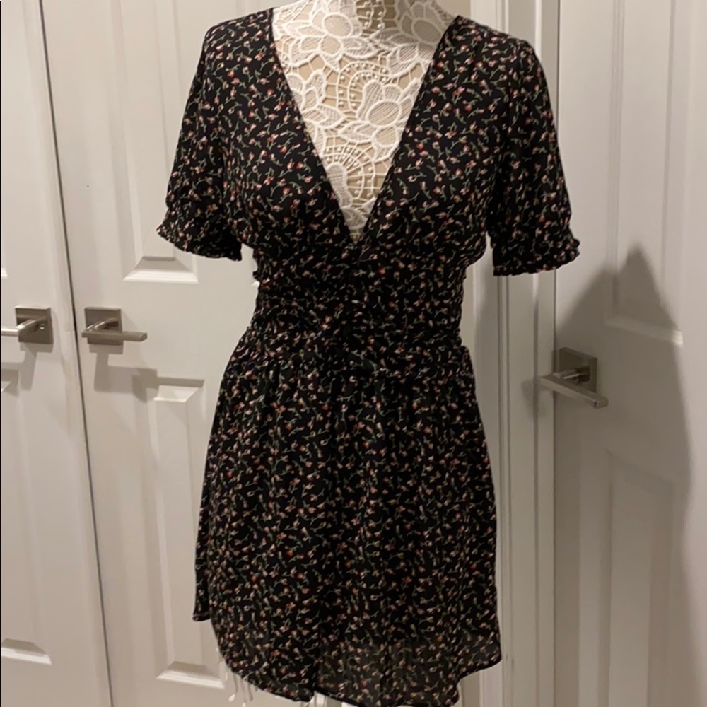 Urban Outfitters Black Floral Dress